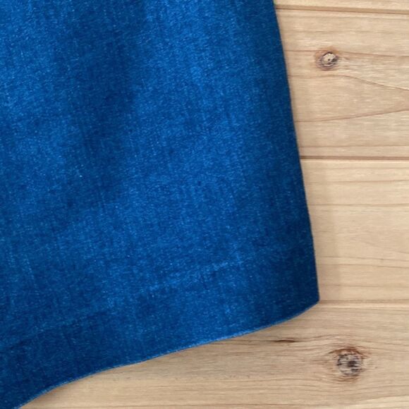 Design Lab Lord & Taylor Size 30 Cotton Blend Denim Lace Up Denim Shorts - Picture 7 of 9